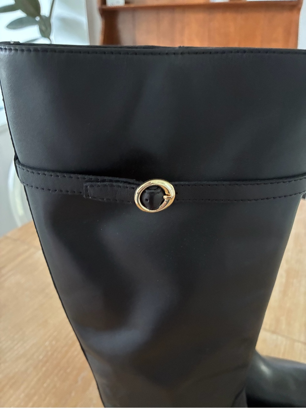 Ann Taylor Chain Wrap Leather Riding Boot - Picture 4 of 5